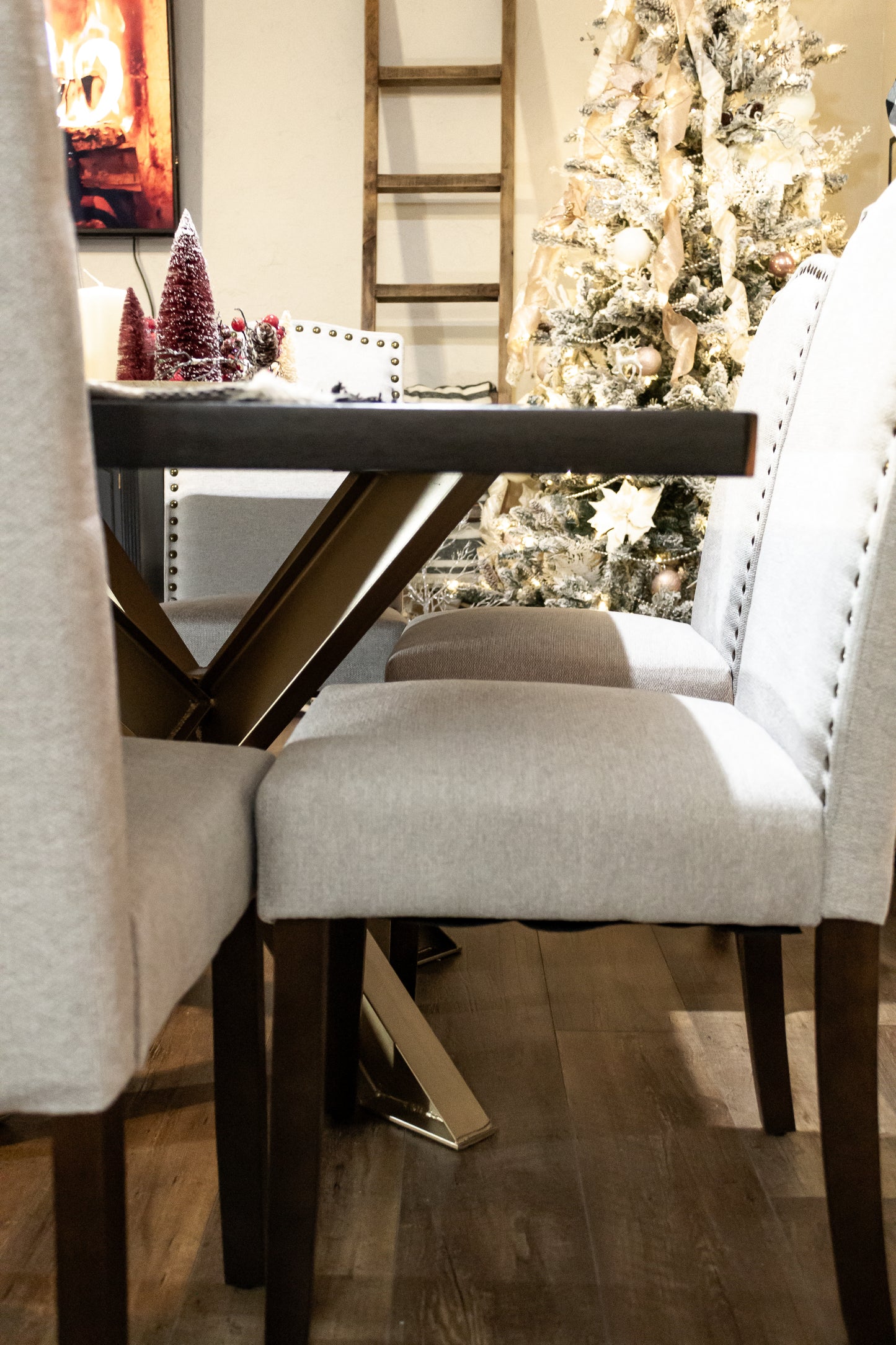 Grey Dining Chair Set